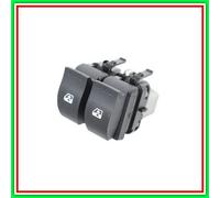 Pulsantiera Nera-2 Interruttori-Alzacristallo Porta Anteriore Sinistra-Connettor