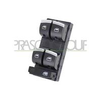 Pulsantiera Nera/Bordo Cromato Per AUDI A3 3/5 PORTE (8P/8PA) Dal 2008 Al 2012
