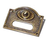 Pulsantiera Placca Campanello Pulsante Esterno Porta Ottone Massiccio