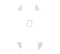 Pulsar Gaming Gears - Piedi per mouse in PTFE per Xlite Wired Mouse Premium Skate (Xlite Wired, originale, Bianco)
