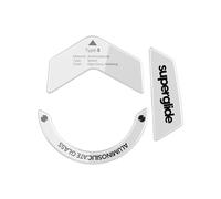 Pulsar Gaming Gears Superglide - Piedini per mouse più veloci e lisci, realizzati con vetro ultra resistente e impeccabile, suola super veloce liscia e resistente