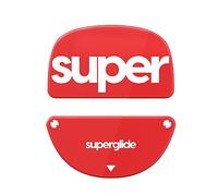 Pulsar Gaming Gears Superglide2 - Piedini per mouse con superficie controllabile e scorrevoli, realizzati con vetro ultra resistente, suola liscia e resistente per Vaxee XE Wireless [ROSSO]