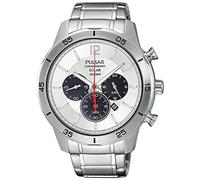 PULSAR Orologio Cronografo Solare Uomo con Cinturino in Acciaio Inox PX5047X1