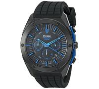 Pulsar PT3519 - Orologio da polso da uomo, cinturino in silicone colore nero