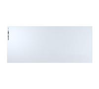 Pulsar Superglide Premium Glass Tappetino per mouse XXL, superficie in vetro alluminio-silicato, antiscivolo, completamente modellato, gomma siliconica ad alta densità, 98 x 41,9 cm (XXL, bianco)
