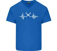 Pulse Artist Art Teacher Fine ECG Maglietta In Cotone A V Per Uomo