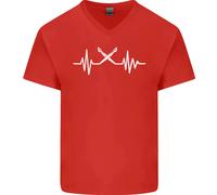 Pulse Artist Art Teacher Fine ECG Maglietta In Cotone A V Per Uomo