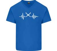 Pulse Artist Art Teacher Fine ECG Maglietta In Cotone A V Per Uomo
