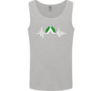 Pulse Camping Camper Camp Festival ECG Uomo Gilet Canotta