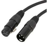 PULSE - Cavo patch XLR a 3 pin per presa, 10 m nero