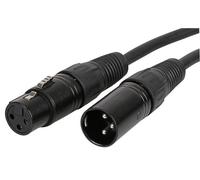PULSE - Cavo per microfono da XLR maschio a XLR femmina a 3 pin, 0,5 m nero