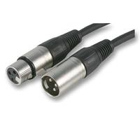 PULSE - Cavo per microfono da XLR maschio a XLR femmina a 3 pin, nichel da 0,5 m
