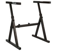PULSE Heavy Duty Z Stand - Supporto regolabile per tastiera e attrezzatura DJ - Adatto a tastiere a 88 tasti, CDJ, giradischi e mixer - Carico massimo 80 kg