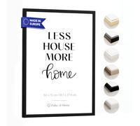 PULSE of HOME Cornice portafoto in legno, 50 x 70 cm, colore nero, cornice sottile, ideale per foto, poster, disegni per bambini e arte, decorazione per cameretta dei bambini e soggiorno, crea