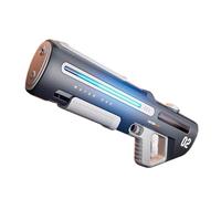Pulse Pistola ad acqua elettrica con aspirazione automatica, fuoco rapido fino a 10 m, batteria ricaricabile, grande serbatoio d'acqua per divertimento estivo all'aperto (grigio fino a 700 ml)