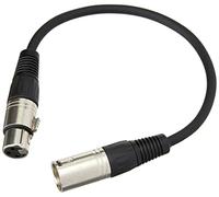 PULSE PLS00293 3 Pin XLR maschio a XLR femmina cavo microfono, 0,3 m, nichel