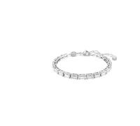 Bracciale Tennis Matrix, Taglia baguette, Bianco, Bagno rodio, One Size, Cristallo, Zirconia cubica