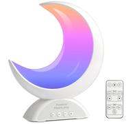 Pulselala Lampada Tavolo Luna - LED RGB con Cambio Colore, Telecomando, Sincronizzazione Musicale e Modalità Scena - Perfetta per Camera, Soggiorno o Scrivania