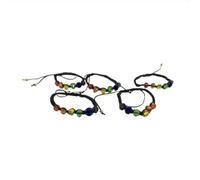 Pulsera de Bolas de Cristal Colores Bandera LGBT+