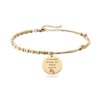 Pulseras Regalos para Mujer Amiga Hermana La Felicidad es tener una amiga Como tú Pulsera de Apreciación Regalo