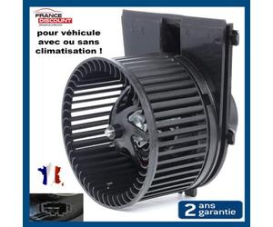 Pulseur d’Aria Abitacolo PARTSLINE Nero 146mm Per Sinistra LHD 12V