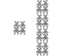 Pulsini a bottone per orso 2 coppie Pins regolabili Pins Clip Pulsini