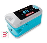 Gima Oxy-3 Pulsiossimetro Tascabile Misura Ossigeno e Battito Cardiaco Turchese Bianco