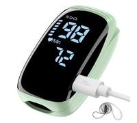 Pulsossimetro da dito, saturazione di ossigeno nel sangue con cardiofrequenzimetro