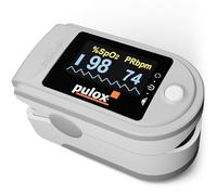 Pulsossimetro Pulox PO-200 Solo in grigio - Misurazione della saturazione di ossigeno (SpO₂), della frequenza cardiaca (polso) e dell'indice di perfusione (PI)