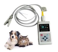 Pulsossimetro veterinario ricaricabile Vet SPO2 Monitor della frequenza cardiaca Orecchio/Lingua, Funzione di archiviazione e riproduzione, for uso familiare e ospedaliero for animali domestici
