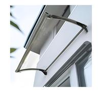 Pult Vordach - Tettoia in policarbonato, 2,5 mm, idrofobo e autopulente, durevole tenda per ingresso, 140 x 260 cm, resistente alle intemperie e design silenzioso