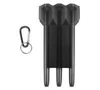 pulunto 1 pz/set portatile Dart Box Key Lock Fibbia ABS trasparente durevole Freccette Box adatto per la maggior parte delle freccette universale, Nero