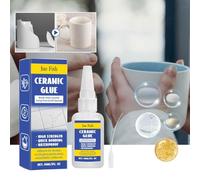 pulunto Colla per ceramica da 30 ml per riparazione di porcellana e ceramica istantanea forte colla adesiva impermeabile fai da te forte colla adesiva per ceramica, porcellana, vetro, metallo, gomma