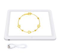 PULUZ 29 cm Fotografia Shadowless Light Panel Ultra Luminoso LED Riempimento Luce di Sfondo Touch Luce inferiore Scatola Foto Luce con USB-C Power Adatto per Gioielli Cosmetici Artigianato Riprese