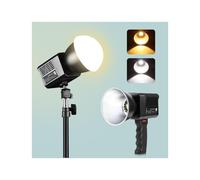 Puluz 60W Cob Handheld Camera Live Streaming Vlog Video Recording Dual-Color Temperature Fill Light (Colore: Nero) :60W Studio Video Light Surprise G