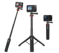 PULUZ Action Camera Stick 2 in 1 per Insta360, DJI, Gopro | Treppiede da 52 cm con GoPro Standard per Insta360 X5 X4X3, DJI Osmo 360 Pocket 3 Action 5 Pro per GoPro 13 12 11 10 9