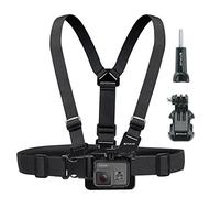 PULUZ - Cinghia toracica regolabile con gancio a J e adattatore di montaggio + vite per GoPro Hero 5 4 3+ 3 2 1 SJ Xiaoyi Sport Action Camera
