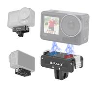 PULUZ Connettore adattatore magnetico a sgancio rapido per DJI Osmo Action 5 Pro, base di montaggio magnetica per Osmo Action 4 3