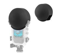 PULUZ Copriobiettivo compatibile con fotocamera Insta360 X3, custodia protettiva invisibile in silicone antigraffio per obiettivo (nero)