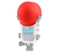 PULUZ Copriobiettivo per Insta360 X3 Invisible Dive Case, Insta 360 X4, custodia subacquea impermeabile per copriobiettivo, accessori per action camera (rosso)