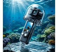 PULUZ Custodia impermeabile per DJI Osmo Pocket 4P, 50 m IPX8, custodia protettiva subacquea antiurto per snorkeling, surf e immersioni