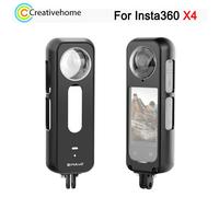 PULUZ custodia protettiva in metallo per Insta360 X4 Action Camera cornice leggera antiurto per gabbia Video con copriobiettivo