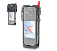 PULUZ Custodia protettiva in metallo per Insta360 X5 Utility Frame Cage Rig Housing Frame con copriobiettivo, adattatore di espansione, accessori per action cam Insta 360 X5