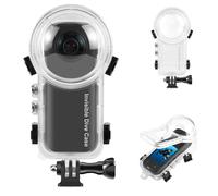 PULUZ Custodia subacquea impermeabile per Insta360 X4, 164 ft / 50 m, custodia invisibile subacquea per accessori per Insta360 X4 camera, custodia protettiva sigillata per fotografia a 360 gradi