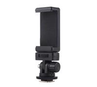 PULUZ Hot Shoe - Supporto per telefono con vite da 1/4", rotazione a 360° e inclinazione di 180°, adattatore treppiede per selfie stick, supporto per fotocamera, treppiede