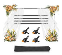 PULUZ Kit di supporto per sfondo fotografico, 2 x 3 m, regolabile, con borsa per il trasporto, per studio fotografico, feste, matrimoni ed eventi