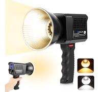 PULUZ Luce video portatile, luce di riempimento COB con temperatura di colore regolabile da 2500 a 6500 K, 8 effetti di illuminazione creativi, perfetta per studio fotografico, riprese all'aperto e