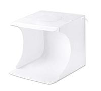 PULUZ Mini cabina fotografica, 22,9 cm, portatile, pieghevole, per studio fotografico, con luci regolabili in 3 colori e 6 sfondi colorati per gioielli e piccoli oggetti fotografici