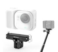 PULUZ Supporto magnetico a sgancio rapido accessori per Insta360 GO Ultra, adattatore pieghevole per fotocamera GO Ultra, base in metallo con foro per vite da 1/4 di pollice, compatibile con set di