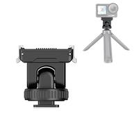 PULUZ Supporto magnetico a sgancio rapido per DJI Osmo Action 5 Pro/4/3, adattatore per slitta fredda con filettatura da 1/4" e inclinazione a 160° per treppiede, fotocamera DSL, stabilizzatore